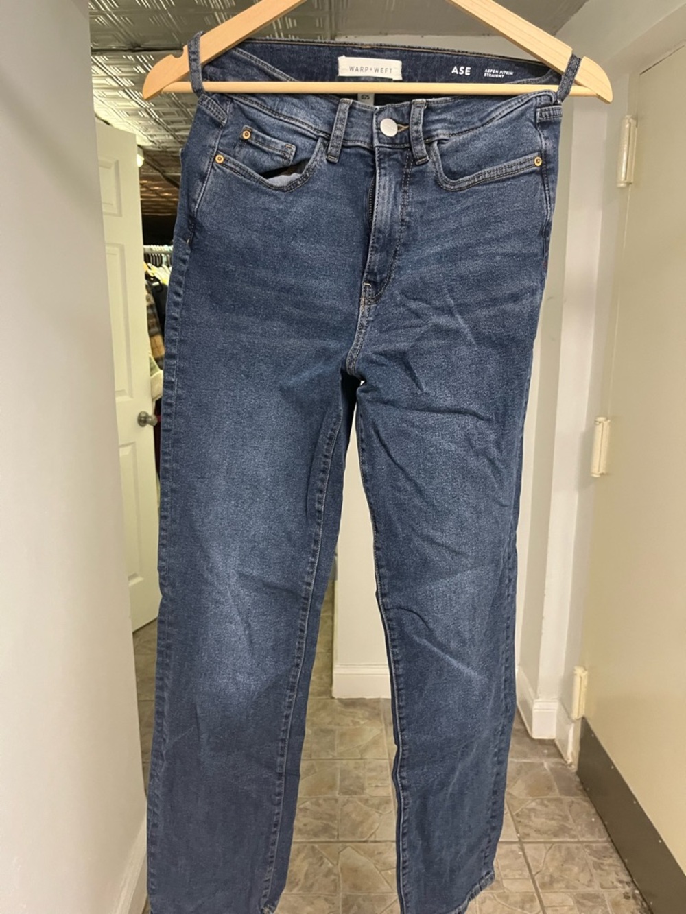 Warp + Weft ASE Dark Blue Straight Jeans